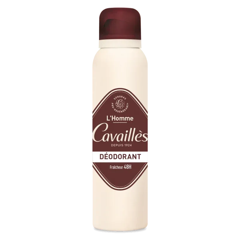 ROGÉ CAVAILLÈS DEO SOIN DERMATO HOMME 48H SS. SEL ALUM SPRAY 150ML