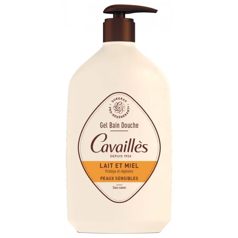 ROGÉ CAVAILLÈS GEL SURGRAS ACTIF BAIN DOUCHE LAIT ET MIEL 1L