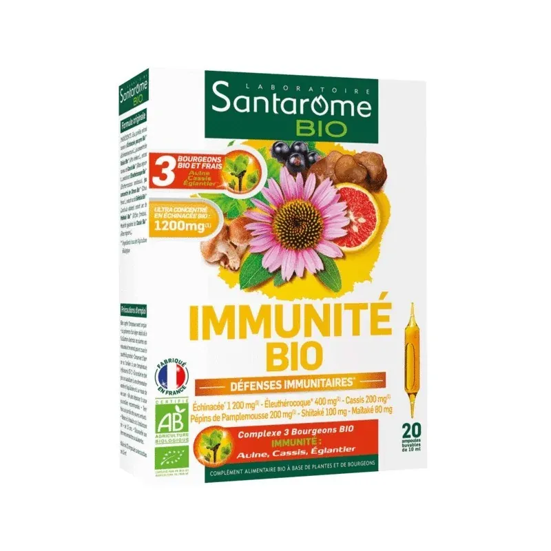 SANTAROME IMMUNITÉ BIO 20 AMPOULES