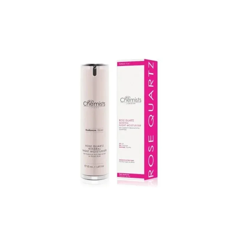 SkinChemists Soin Hydratant Anti-Âge De Nuit Au Quartz Rose 50ml