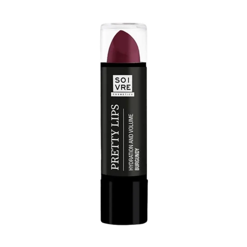 SOIVRE PRETTY LIPS BURGUNDY 3.5g (GLOSS) «MAUVE FONCE» «water proof»