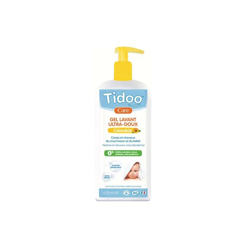 Tidoo Gel Lavant ultra-doux au Calendula 475ml