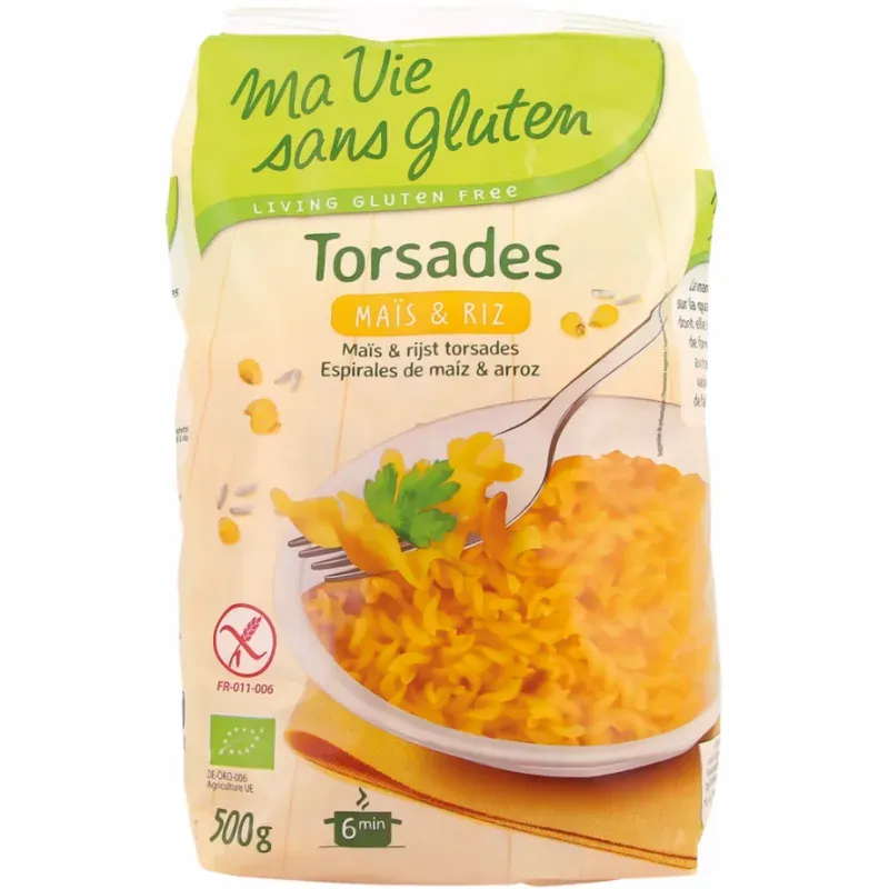Ma Vie Sans Gluten Torsades Mais Et Riz sans Gluten 500g