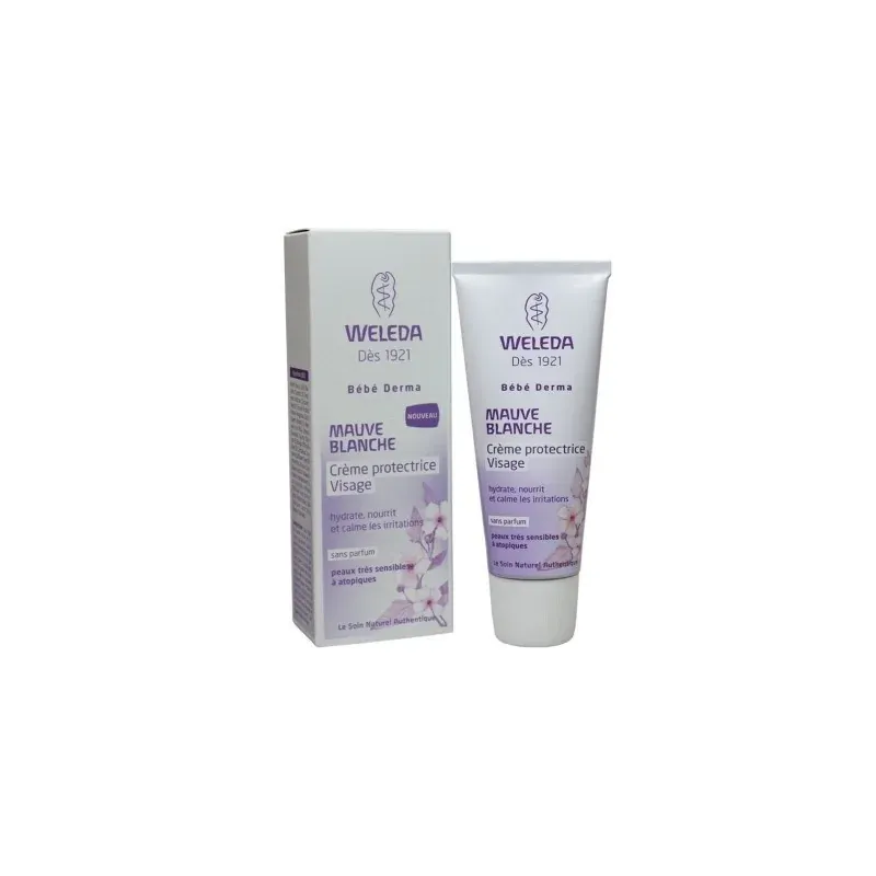 Weleda bébé Crème protectrice Visage à la Mauve blanche bio 50ml