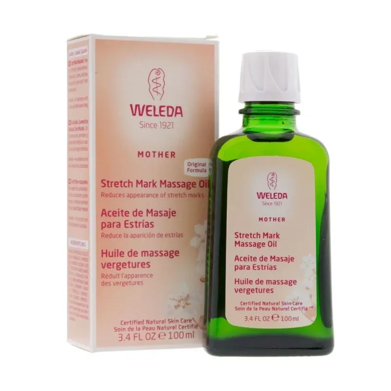 Weleda Huile de Massage Vergetures bio 100ml-Flacon Pompe