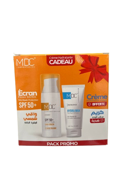 MDC Synergy Ecran Solaire Peaux Seche Spf50+ 50ml+Hydra Max Creme Pack