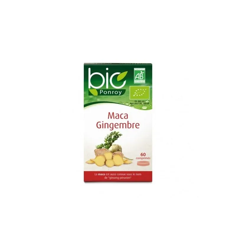 yves ponroy Maca - Gingembre Bio 60 comprimes