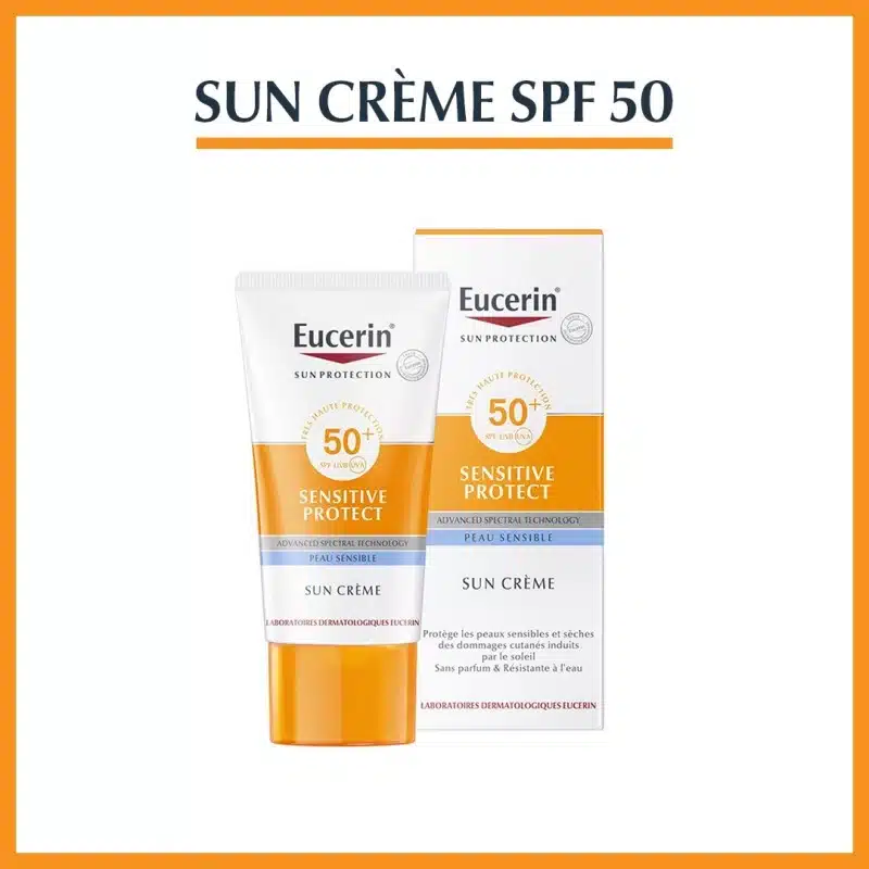 EUCERIN SUN Sensitive Protect — Crème Visage SPF 50+ | 50 ml