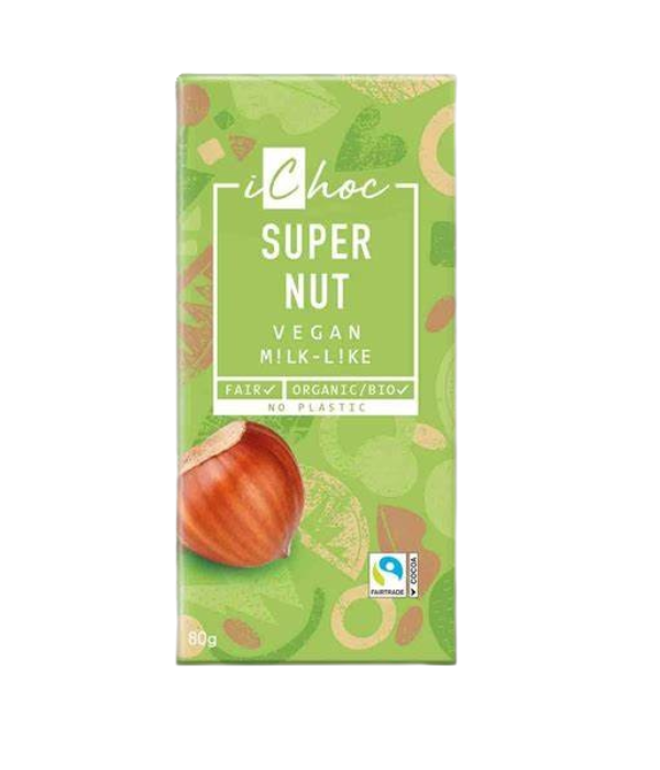 ICHOC TABLETTE CHOCOLAT SUPER NUT 80G