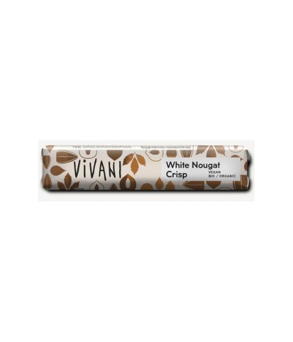 VIVANI BARRE DE NOUGAT BLANC CRISPY 35G
