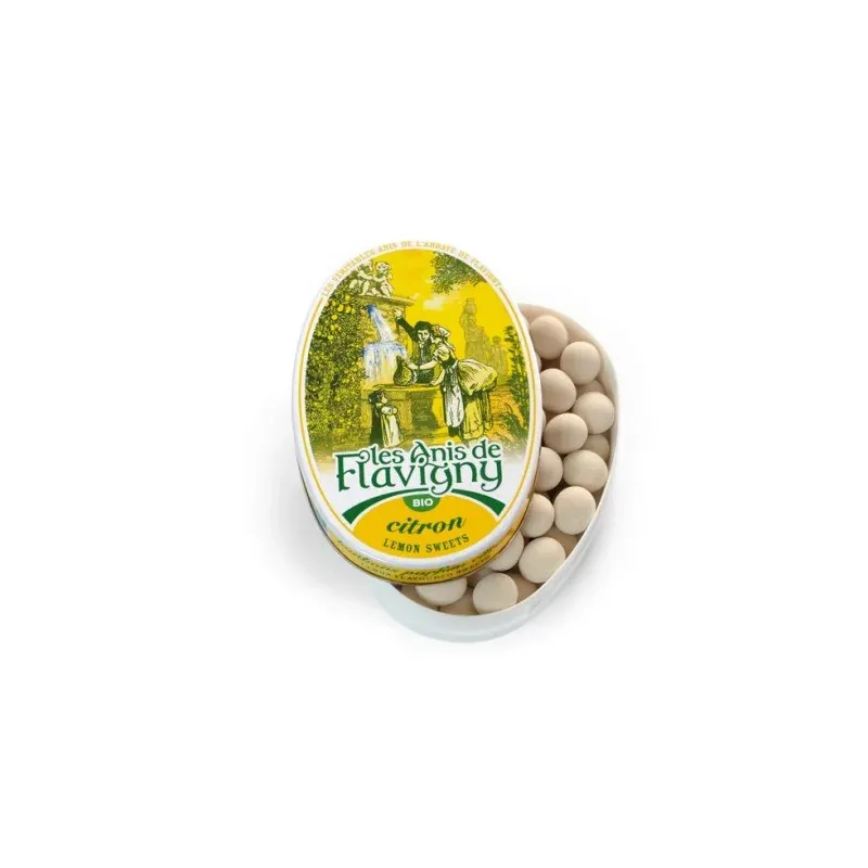 LES ANIS DE FLAVIGNY BOITE DE BONBONS AU CITRON
