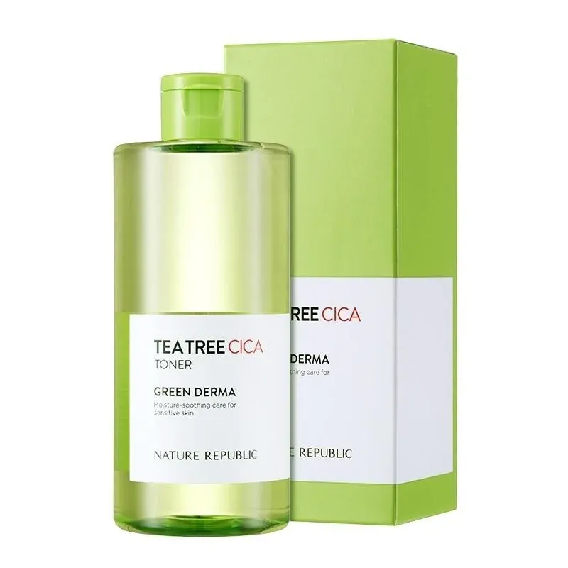 Nature Republic GREEN DERMA TEA TREE CICA TONER 300ml                                                   