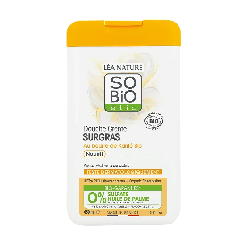 SO’BIO DOUCHE CREME SURGRAS KARITE 450ML