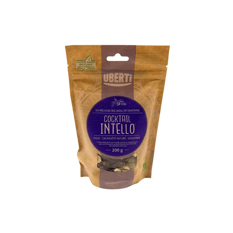 Uberti COCKTAIL INTELLO (figues,mûres blanches, baies de goji,gingembre confit,cacahuetes,graines de courge) 200G