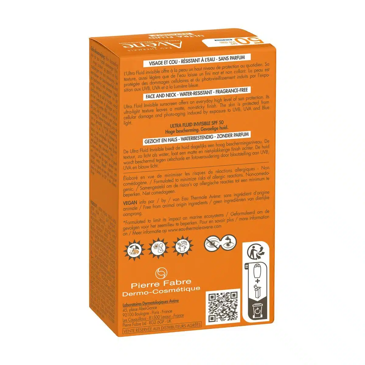 Eau Thermale Avène ULTRA FLUID INVISIBLE SPF50 50 ml
