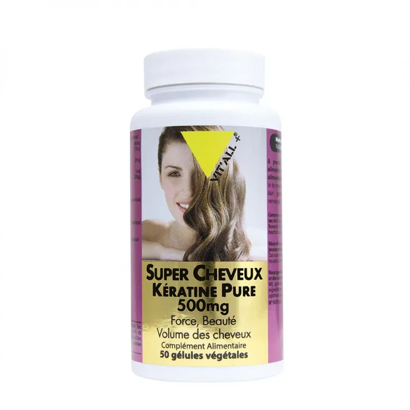 VITALL+ SUPER CHEVEUX KERATINE PURE 50 GELULES