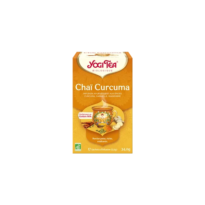 YOGI TEA CHAI CURCUMA 17X2G