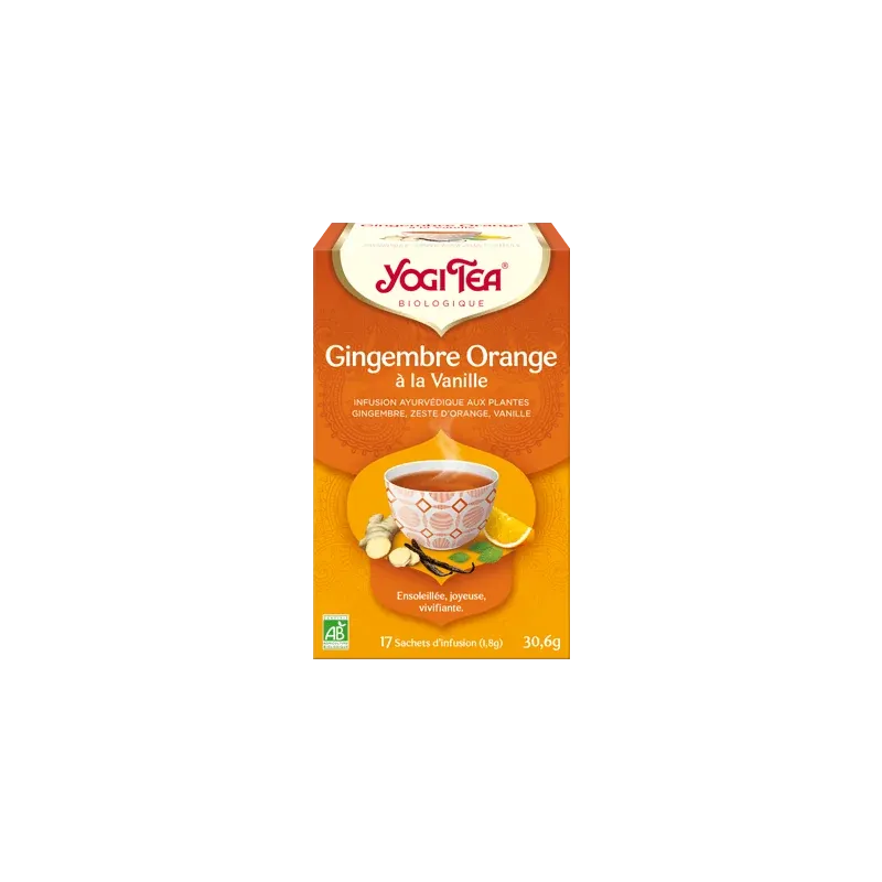 YOGI TEA GINGEMBRE ORANGE VANILLE 17x2G